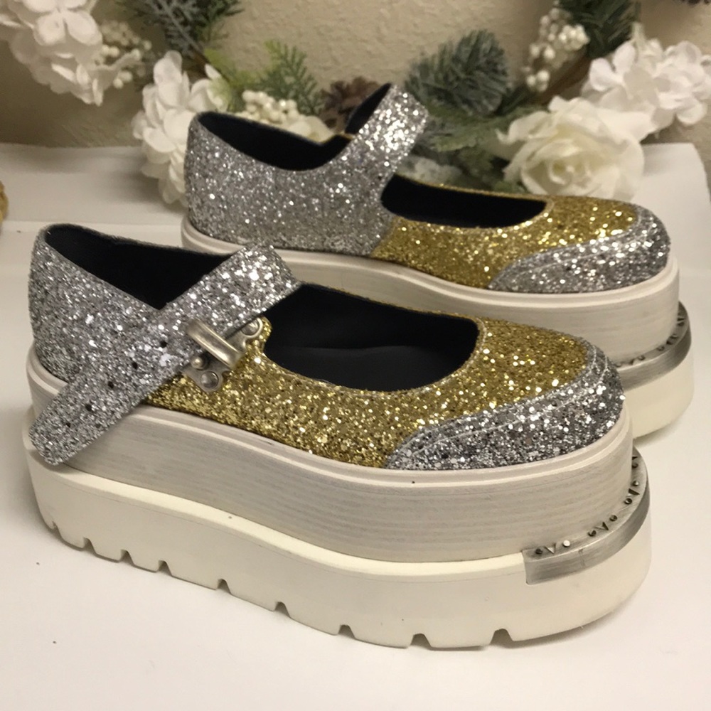 MM6 Maison Margiela Platform Sparkle Street shoes